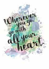 travel bonvoyage Good Luck Card 5451 created by Bookishly