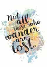 travel bon Just because Card 5452 created by Bookishly