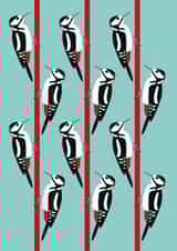 Woodpecker Male Just Because Card 6185 created by 1790 Cards