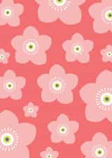 flower pattern Just because... Card 28541 created by 1790 Cards