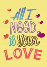 love lettering Valentines Day Card 22138 created by Omar Calvario