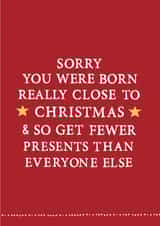 funny fewer Christmas Card 26267 created by Zoe Brennan