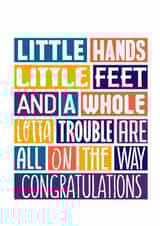 Cute New Baby Card For Twins created by SixElevenCreations