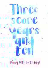 70th seventy Birthday Card 3762 created by Wink Design - Michelle Roberts