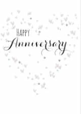 Classic Anniversary Card - Hearts - Happy Anniversary created by Claire Giles