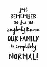 family funny Just Because Card 27272 created by Art + Ace Studio