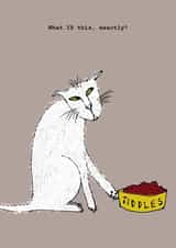 cat pet Humour Card 5175 created by Corrina Rothwell