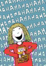 Funny Birthday Card - Sharing Bag - Hilarious created by Corrina Rothwell