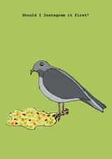 Funny Birthday Card - For Foodies - Instagram created by Corrina Rothwell