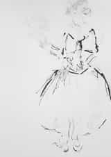 Ballerina Sketch Card 22569 created by Adeeba Faheem