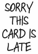 belated birthday Birthday Card 6364 created by So Yeah Stuff