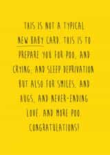 newbaby yellow New Baby Card 3958 created by Coulson Macleod