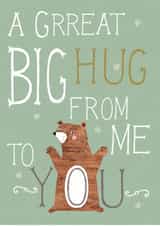 friend hug Thinking of you Card 6424 created by Louise Anglicas