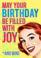 BIRTHDAY WINE Birthday Card 2958 created by Dean Morris Cards