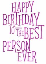 Sister of the best person ever birthday card created by Ruby Wren Designs