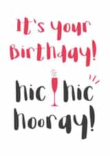 birthday champagne Birthday Card 3763 created by Wink Design - Michelle Roberts