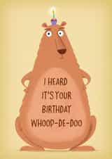 Birthday bear Birthday Card 2464 created by Louise Gardner