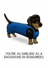 darling dungarees Thank You Card 3746 created by Tessa Cheung