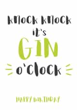 gin funny Birthday Card 3767 created by Wink Design - Michelle Roberts