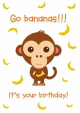 bananas birthday Birthday Card 27823 created by Made by Man