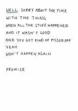 sorry pissed Sorry Card 6478 created by Redback Cards