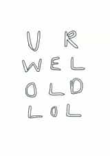 well old Birthday Card 6487 created by Redback Cards