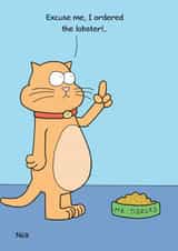 Cat Food Humour Card 28901 created by Nick Hannaford-Hill