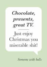 Send your grumpy friend this funny Christmas card - Grinch - Hates Christmas created by Cookie Design