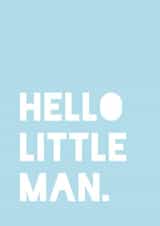 Hello little man created by Paper & Wool
