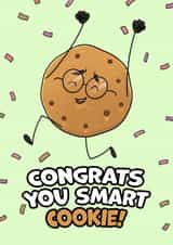 Smart cookie congratulations card created by Easel & Bear