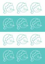 blue white Christmas Card 28677 created by So Yeah Stuff