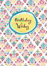 wishes contemporary Birthday Card 28716 created by Louise Anglicas