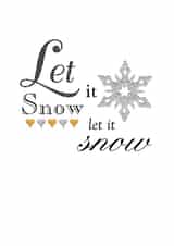 christmas let it snow Card 28162 created by Gellie Design