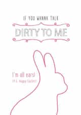 talk dirty Easter Card 4556 created by Prairie Chick Prints