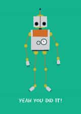 robot boy Congratulations Card 6122 created by Hannah Stevens