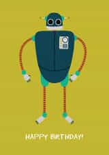 robot birthday Birthday Card 6123 created by Hannah Stevens