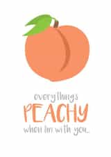 everything peachy Anniversary Card 29018 created by Let's Dream