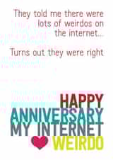 wedding weirdos Anniversary Card 5066 created by Silly Prints