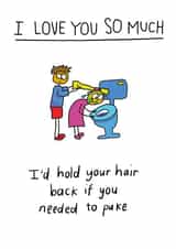 love wife Valentines Day Card 27025 created by Che Dyer