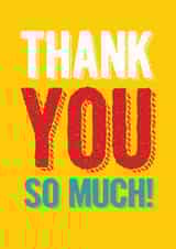 thanks so Thank You Card 4213 created by Ilka Dickens