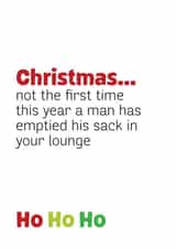 naughty rude Christmas Card 5074 created by Silly Prints