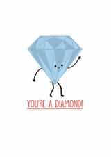 diamond gem Thank You Card 4392 created by Leeann Walker