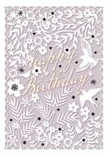 Pretty Birthday Card - Floral - Happy Birthday created by michael cheung