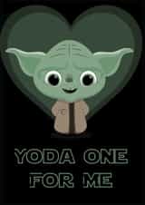 yoda one Valentines Day Card 24478 created by Jordan Williams