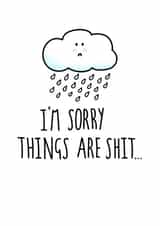 cloud sad Thinking of you Card 6744 created by Everdoodle