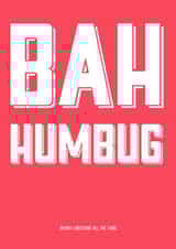 xmas humbug Christmas Card 22302 created by Jon Higham