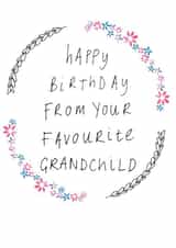 grandma nan Birthday Card 6136 created by Rachel Storey Illustration