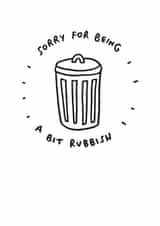 sorry rubbish Sorry Card 5261 created by Veronica Dearly