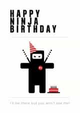 ninja birthday Birthday Card 24772 created by Paul O'Connor