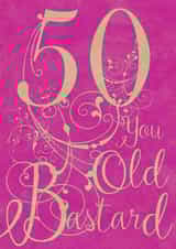 50 fifty Birthday Card 5589 created by Lizzie O'Grady